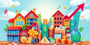 Collage of diverse passive income streams for wealth.