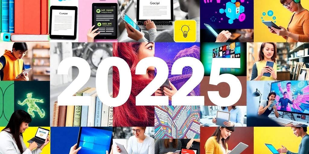 Collage of best-selling digital products in 2025.